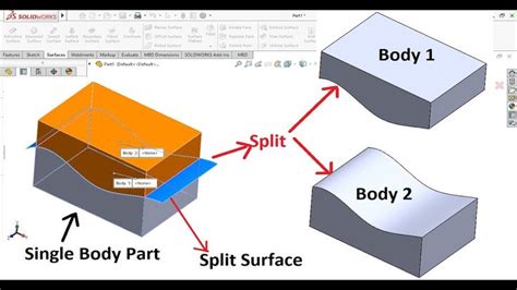 split sheet metal part solidworks|solidworks separate solid bodies.